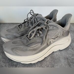 Hoka One One Clifton 10 Stellar Grey Men's Running Shoes size 10.5